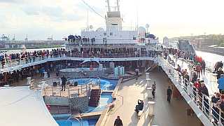 Das Auslauflied Große Freiheit am Pooldeck