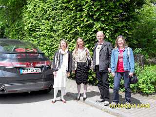 Dagmar und Ute in Fischbach abgeholt