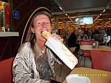 Dagmar beim Frühstück